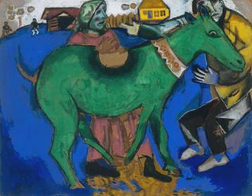 The Green Donkey 1911 by Marc Chagall 1887-1985